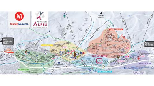 Vacances en montagne La Résidence Asters - Les Menuires - Plan