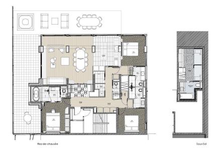 Holiday in mountain resort 5 room apartment 10 people (LANTERNE) - La Résidence Bec Rouge - Tignes - Plan