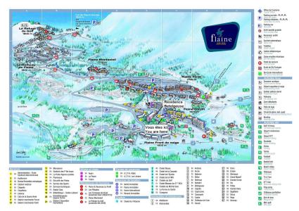 Urlaub in den Bergen La Résidence Bételgeuse - Flaine - Plan