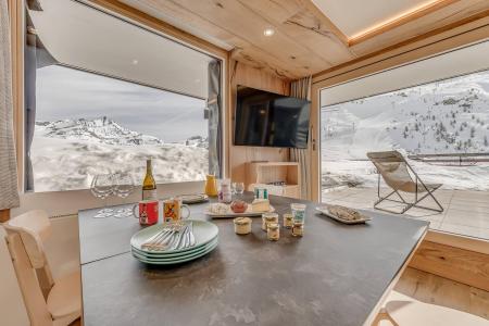 Vakantie in de bergen Studio bergnis 4 personen (208P) - La Résidence le Palafour - Tignes - Woonkamer