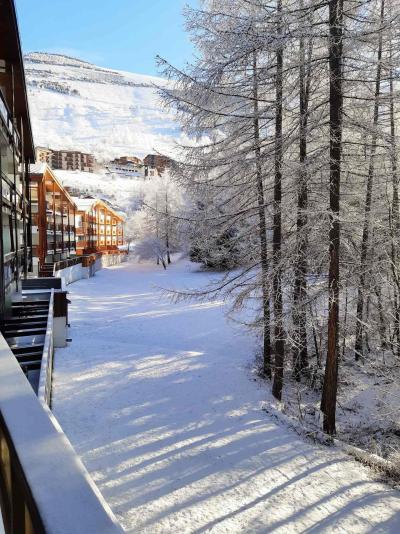 Vacanze in montagna Studio con alcova per 4 persone (204) - La Résidence le Prapelier - Les 2 Alpes - Balcone