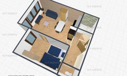 Каникулы в горах Апартаменты 1 комнат 5 чел. (26m²-3) - La Résidence les Aollets - MH - La Plagne - летом под открытым небом