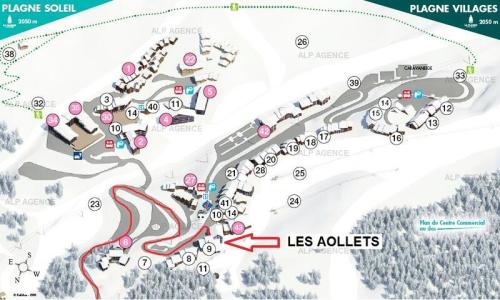 Каникулы в горах Апартаменты 1 комнат 5 чел. (26m²-3) - La Résidence les Aollets - MH - La Plagne - летом под открытым небом