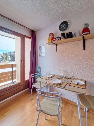 Vakantie in de bergen Studio bergnis 3 personen (MN-CI0025) - La Résidence les Carlines - Les Menuires - Woonkamer