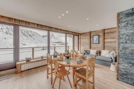 Holiday in mountain resort 2 room apartment sleeping corner 6 people (12P) - La Résidence les Cimes - Tignes - Living room