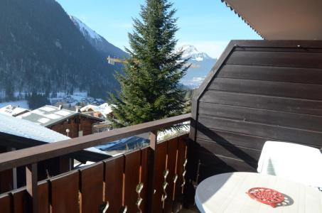 Holiday in mountain resort Studio sleeping corner 3 people - La Résidence les Montagnys - Châtel - Terrace