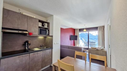Vakantie in de bergen Appartement 2 kamers 4 personen (602) - La Résidence les Terrasses de Véret - Flaine - Woonkamer