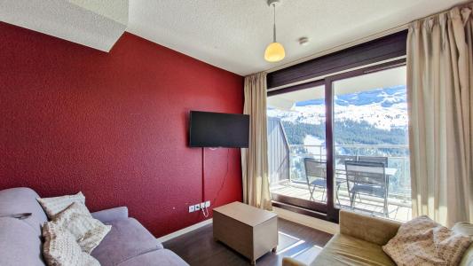 Vakantie in de bergen Appartement 2 kamers 4 personen (602) - La Résidence les Terrasses de Véret - Flaine - Woonkamer