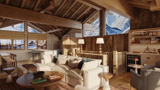 Urlaub in den Bergen 5 Zimmer Maisonettewohnung für 9 Personen - La Résidence Rupicapra - Saint Martin de Belleville - Wohnzimmer