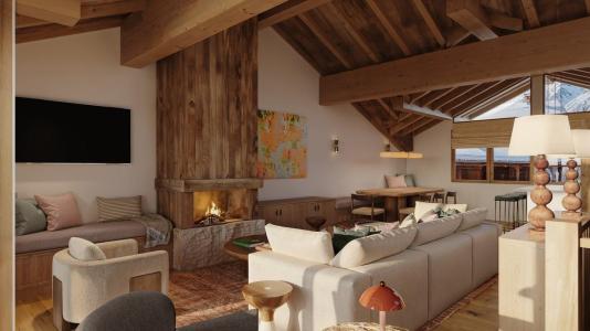 Wakacje w górach Apartament duplex 5 pokojowy 9 osób - La Résidence Rupicapra - Saint Martin de Belleville - Pokój gościnny