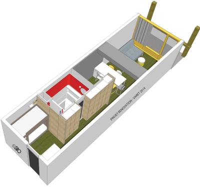 Vacances en montagne Studio coin montagne 5 personnes (1042) - La Résidence Varet - Les Arcs - Plan