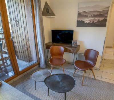 Vakantie in de bergen Appartement 3 kamers 6 personen (407) - Le Balcon des Airelles - Les Orres - Woonkamer