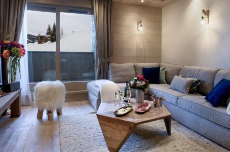 Vakantie in de bergen Appartement 4 kabine kamers 6-8 personen (A04) - Le C - Courchevel - Woonkamer