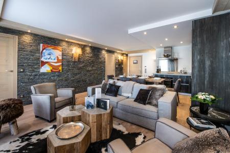 Vakantie in de bergen Appartement 4 kabine kamers 6-8 personen (A08) - Le C - Courchevel - Woonkamer