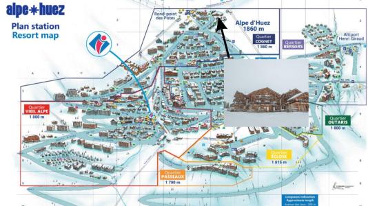 Urlaub in den Bergen 8 Zimmer Chalet für 14 Personen - Le Chalet Bouquetin - Alpe d'Huez - Plan
