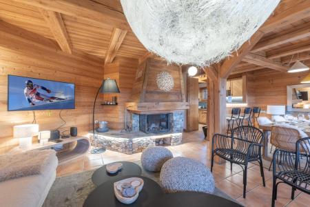 Vakantie in de bergen Chalet 7 kamers 14 personen (10 adultes et 4 enfants seulement) - Le Chalet Bouquetin - Alpe d'Huez - Woonkamer