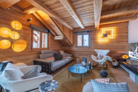 Vacances en montagne Chalet 7 pièces 12 personnes - Le Chalet Ecureuil - Alpe d'Huez - Séjour