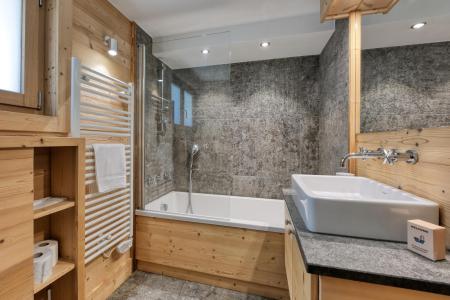 Vakantie in de bergen Chalet duplex 5 kamers 8 personen - Le Chalet Noir - Saint Gervais - Badkamer