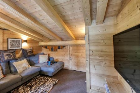 Vakantie in de bergen Chalet duplex 5 kamers 8 personen - Le Chalet Noir - Saint Gervais - Woonkamer