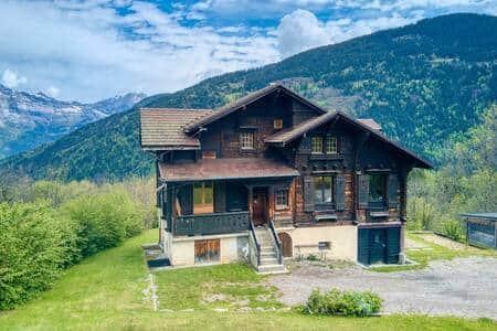 Vakantie in de bergen Chalet duplex 7 kamers 9 personen - Le Chalet Suisse - Saint Gervais - Buiten zomer