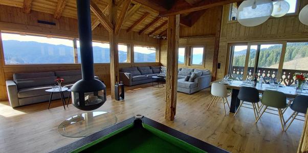 Urlaub in den Bergen Triplex-Chalet 8 zimmer 14 Personnen - LE CHAR - Les Gets - Wohnzimmer