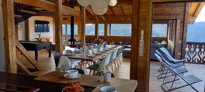 Urlaub in den Bergen Triplex-Chalet 8 zimmer 14 Personnen - LE CHAR - Les Gets - Wohnzimmer