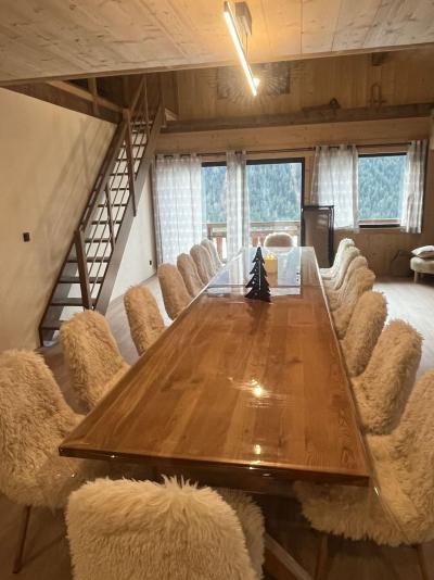 Holiday in mountain resort 8 room duplex apartment 15 people - Le Clos Savoyard - Châtel - Living room