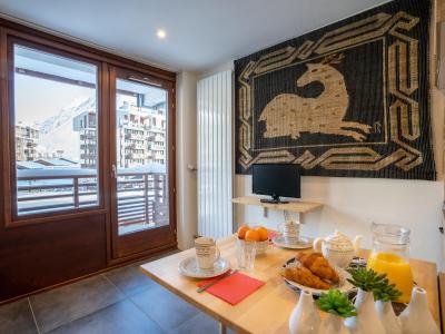 Vakantie in de bergen Appartement 1 kamers 2 personen (39) - Le Curling B - Tignes - Woonkamer