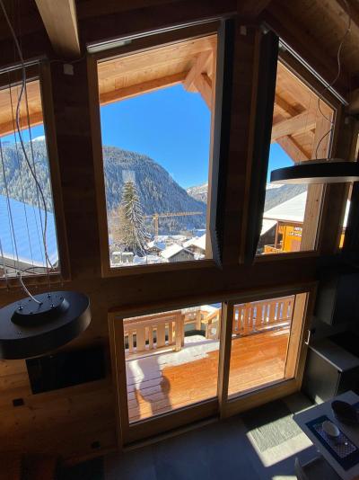 Holiday in mountain resort 2 room apartment 4 people - Le petit chalet  - Châtel - Living room