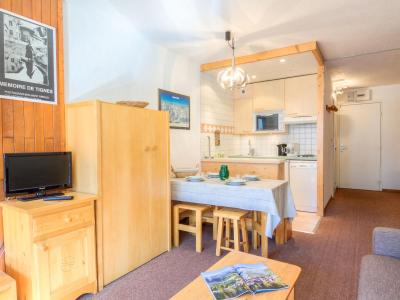 Vakantie in de bergen Appartement 1 kamers 4 personen (9) - Le Prariond - Tignes - Woonkamer