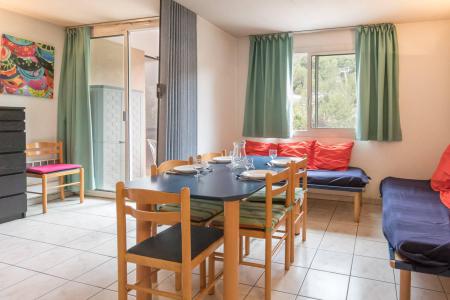 Vakantie in de bergen Studio bergnis 4 personen (101) - Le Relais de la Guisane II - Serre Chevalier - Woonkamer