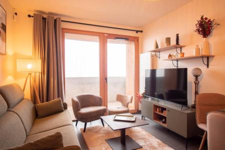 Vakantie in de bergen Appartement 2 kamers 4 personen (G475) - Le Roc - Valmorel - Woonkamer