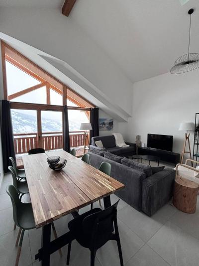 Vakantie in de bergen Appartement 4 kamers 5-7 personen (G490) - Le Roc - Valmorel - Woonkamer