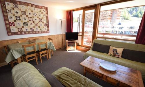 Rent in ski resort 3 room apartment 7 people (54m²-1) - Le Vercors - La Plagne - Living room