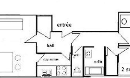 Rent in ski resort 3 room apartment 7 people (50m²-1) - Le Vercors - La Plagne - Summer outside