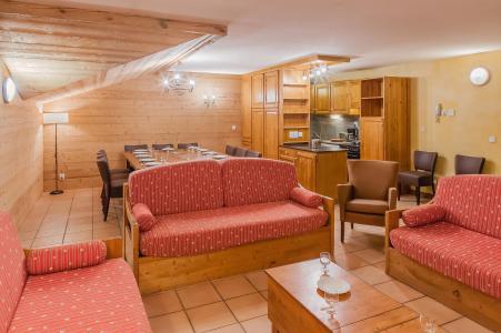Vakantie in de bergen Appartement 7 kamers 12-14 personen - Les Balcons de Belle Plagne - La Plagne - Woonkamer