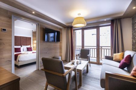 Holiday in mountain resort 3 room apartment 4-6 people - Les Balcons Platinium Val Cenis - Val Cenis - Living room