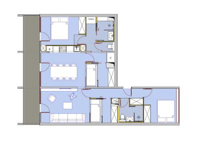 Каникулы в горах Апартаменты 7 комнат 10 чел. (3) - Les Burons - Les Menuires - квартира