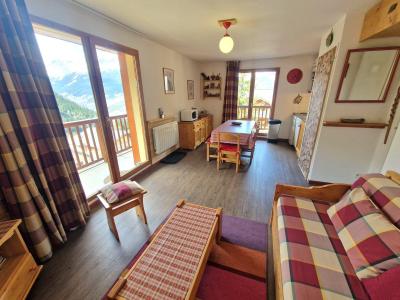 Urlaub in den Bergen 3-Zimmer-Holzhütte für 6 Personen (B5) - Les Chalets d'Arrondaz - Valfréjus - Wohnzimmer