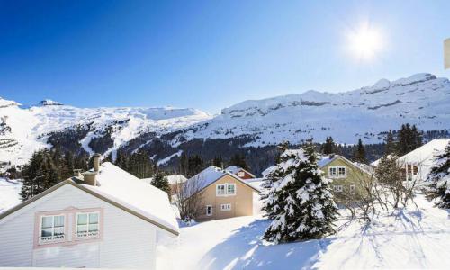 Ski verhuur Chalet 5 kamers 8 personen (Sélection 110m²) - Les Chalets de Flaine Hameau - Maeva Home - Flaine - Buiten zomer
