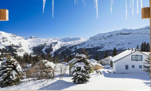 Urlaub in den Bergen 3 Zimmer Chalet für 8 Personen (Confort 84m²) - Les Chalets de Flaine Hameau - MH - Flaine - Draußen im Sommer