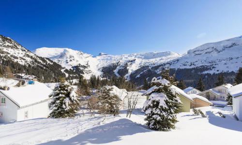 Urlaub in den Bergen 3 Zimmer Chalet für 8 Personen (Confort 84m²) - Les Chalets de Flaine Hameau - MH - Flaine - Draußen im Sommer