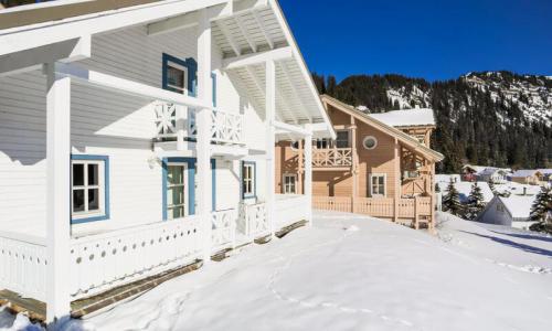 Vakantie in de bergen Chalet 5 kamers 8 personen (Confort 110m²) - Les Chalets de Flaine Hameau - MH - Flaine - Buiten zomer