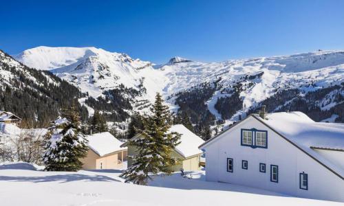 Urlaub in den Bergen 5 Zimmer Chalet für 8 Personen (Confort 110m²) - Les Chalets de Flaine Hameau - MH - Flaine - Draußen im Sommer