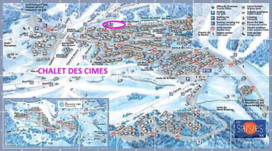Holiday in mountain resort Les Chalets des Cimes - Les Saisies - Plan