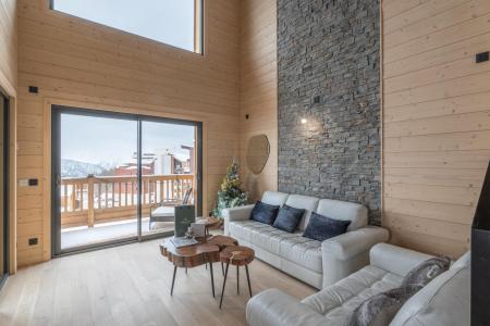 Vakantie in de bergen Appartement duplex 5 kamers 9 personen (A303) - Les Chalets du Golf - Alpe d'Huez - Woonkamer