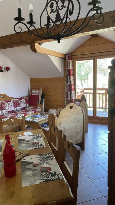 Vakantie in de bergen Appartement 3 kamers 4 personen (202) - Les Chalets Grand Vy - Valloire - Woonkamer
