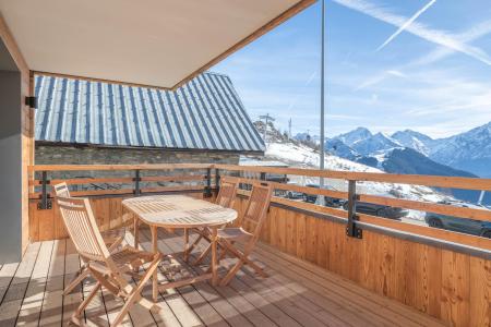 Vacanze in montagna Appartamento 2 stanze con alcova per 4 persone (B001) - Les Fermes de l'Alpe - B - Alpe d'Huez - Balcone