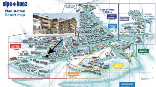 Wakacje w górach Les Fermes de l'Alpe - E - Alpe d'Huez - Plan