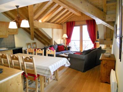 Holiday in mountain resort 4 room duplex apartment cabin 8 people (B201) - Les Fermes de l'Archaz - Valloire - Living room
